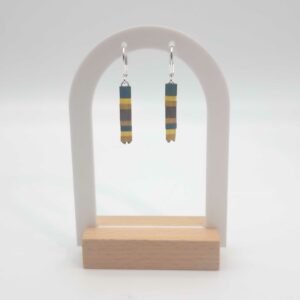 Boucles d’Oreilles Pendantes Perles carrées – Aztèque