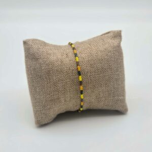 Bracelet simple rang – minis perles sur câble – Aztèque