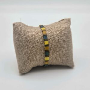 Bracelet simple rang – perles carrées – Aztèque – Sauvage