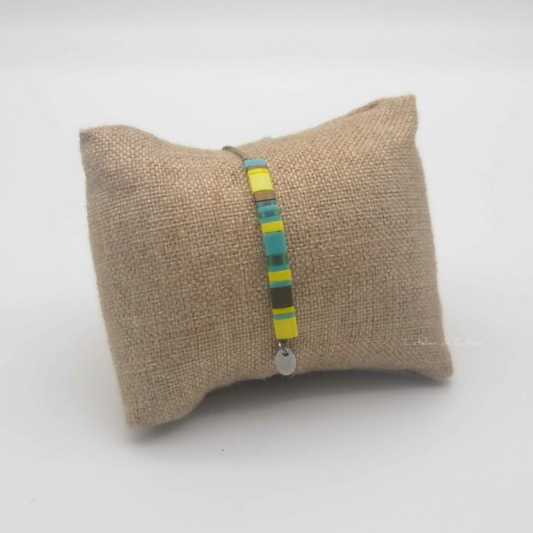 Bracelet  Rectangle – Perles carrées –  Bahia – Sauvage