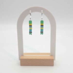 Boucles d’Oreilles Pendantes Perles carrées – Bahia