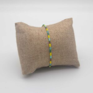 Bracelet simple rang – minis perles sur câble – Bahia