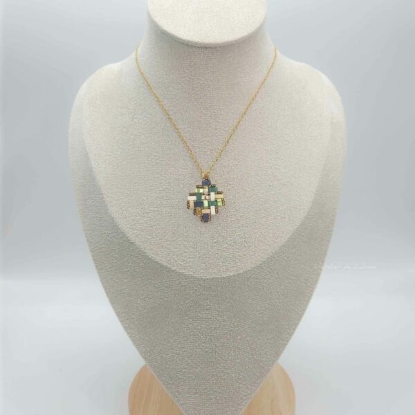 Pendentif losange Chlorophylle
