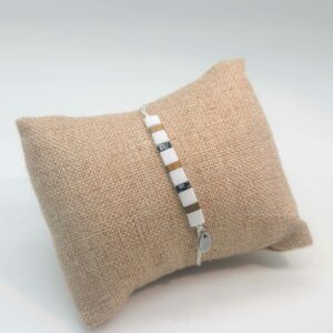 Bracelet  Rectangle – Perles carrées –  Himalaya – Harmonie