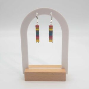 Boucles d’Oreilles Pendantes Perles carrées – Iroquois