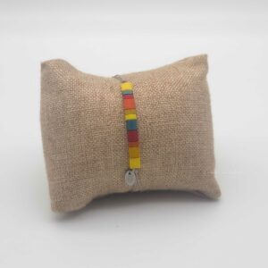 Bracelet  Rectangle – Perles carrées –  Iroquois – Harmonie