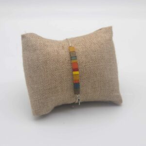 Bracelet  Rectangle – Perles carrées –  Iroquois – Sauvage