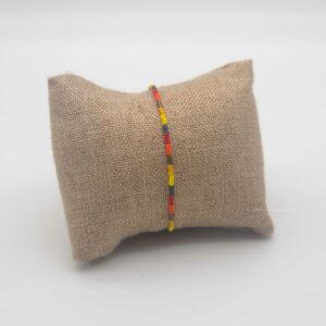 Bracelet simple rang – minis perles sur câble – Iroquois