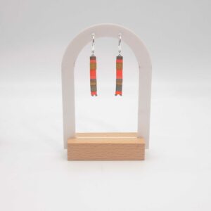 Boucles d’Oreilles Pendantes – Perles carrées – Comanche