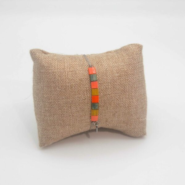 Bracelet  Rectangle – Perles carrées –  Comanche- Harmonie