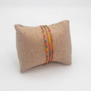 Ensemble de bracelets simple rang – minis perles sur câble – Comanche