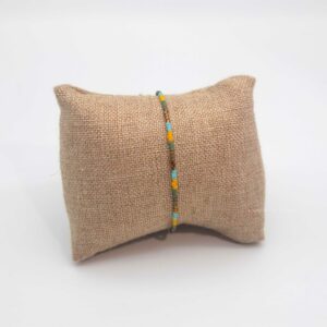 Bracelet simple rang – minis perles sur câble – Sirocco