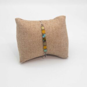 Bracelet  Rectangle – Perles carrées –  Sirocco – Harmonie