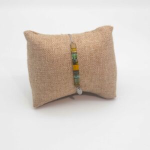 Bracelet  Rectangle – Perles carrées –  Sirocco – Sauvage
