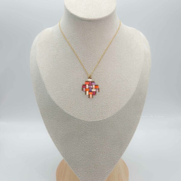 Pendentif losange Sucre d’orge