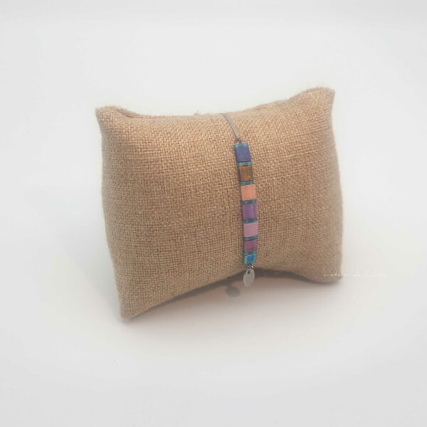 Bracelet  Rectangle – Perles carrées – Hortensiab- Harmonie